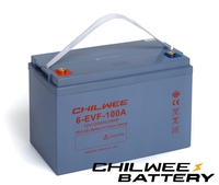 Chilwee  Артикул: 6-EVF-100А; Ток: 12V-113A/h (С5); Гелевый тяговый  Тяговые аккумуляторные батареи