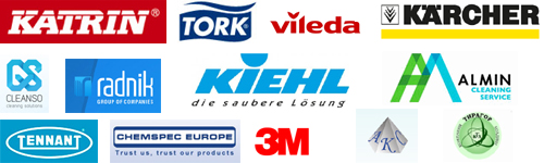 Среди наших клиентов: Керхер, Торк, Kiehl, Katrin, 3M, Almin, Vileda, Tiragor, Tennant и другие.