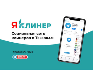 В России запустилась социальная сеть клинеров в Telegram