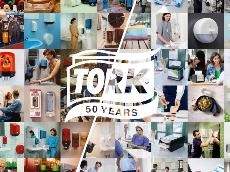 В 2018 году торговая марка Tork отмечает свой 50-летний юбилей